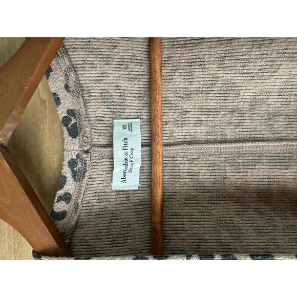 Abercrombie & Fitch Soft A&F Leopard Animal Print Duster Cardigan Women Size XS - Picture 8 of 12